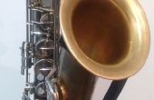 Vintage afwerking revisie saxofoon met geen chemicaliën