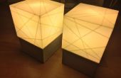 Concrete lamp basis met 3D afgedrukt schaduw