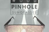 HOUT PINHOLE zonnebril / anteojos de sol reticulares de madera