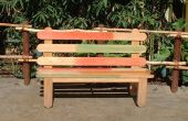 Popsicle Stick Bench