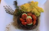 Gebakken Portobello paddenstoel & gekruide Polenta - Vegan & Gluten vrije
