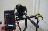Gemotoriseerde camera schuifregelaar gecontroleerd door Android telefoon