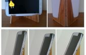 Houten tablet stand