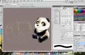 Tekening van een panda (PSD stappen)
