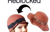 Reblocking van een Vintage vilt hoed - goedkope & gemakkelijk