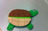 Roerende papier schuim schildpad