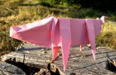 Gemakkelijk afdrukken papieren origami varken