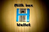 Milk box paper wallet