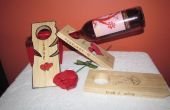 Wijn houten houders valentine's
