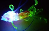 Micro LED throwie sculpture (Sporeling)