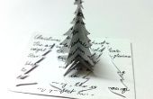 3D DIY kerstboom wenskaart