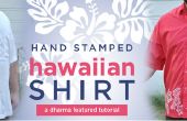 Hand gestempeld Hawaiian Shirt