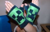 Minecraft klimplant Vingerloze handschoenen patroon