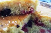Framboos & blueberry lime motregen taart