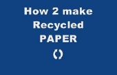 Hoe te recyclen gebruikte papier (zelfgemaakte brief papier)