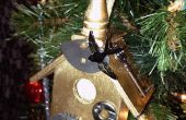 Steampunk Birdhouse Ornament