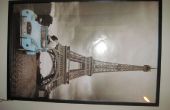Oplichten Eiffel Tower ingelijste Poster