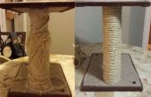 Hoe vervang ik het Sisal touw op een kat Scratcher