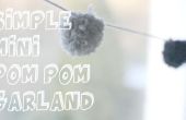 Eenvoudige Mini Pom Pom Garland