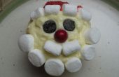 Schattig gezicht van de Kerstman Cupcakes op een begroting! 