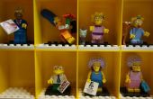 Lego Minifig vitrine mod voor Simpsons minifigs