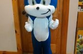Childrens Sonic de egel mascotte kostuum