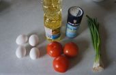 Hoe maak je tomaten met gebakken eieren