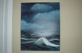 Oceaan Storm olieverfschilderij