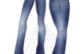 How to Draw hoe vrouwen Denim Jeans? 