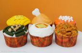 Thanksgiving diner Cupcakes. 