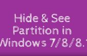 Verbergen & Zie partitie in Windows 7/8/8.1