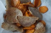 Zoete aardappel & Taro wortel Chips