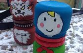 Russische broedende pop uit potten
