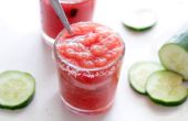 Bevroren watermeloen komkommer Aqua Fresca