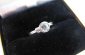 Wire Wrapped Solitaire Ring