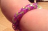 Hoe maak je een Rainbow Loom Fishtail armband met je vingers