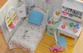 DIY miniatuur poppenhuis slaapkamer