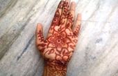 Indische Mehendi kunst: Het verfraaien van uw handen met natuurlijk thuis gemaakt Henna plakken