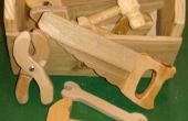 Kinderen houten gereedschapset UPDATED nieuwe tool