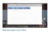 Maken van Alex spreken in uw video's
