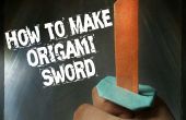 Hoe maak je Origami zwaard