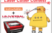 Het invoeren van de Instructables en universele Laser Cutter wedstrijd
