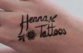 Maken van uw eigen Henna Tattoo