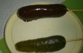 Chocolade bedekt Pickles