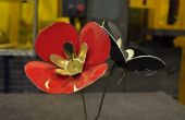 3D metalen bloemen