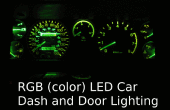 RGB LED auto streepje, en deur verlichting