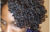 Curly Twistout in natuurlijke haar met behulp van Flexirods