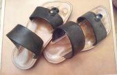 Mijn eerste diy-maat-gemaakte lederen sandalen. 