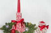 Christmas Craft: Candy Cane kandelaar houders