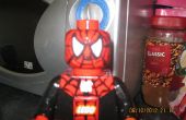 Oversized lego spiderman